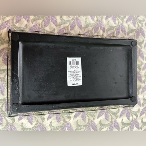 Moroccan Small Tray - Shiny Glass Like , Rectangular with Square Shapes - Picture 4 of 10